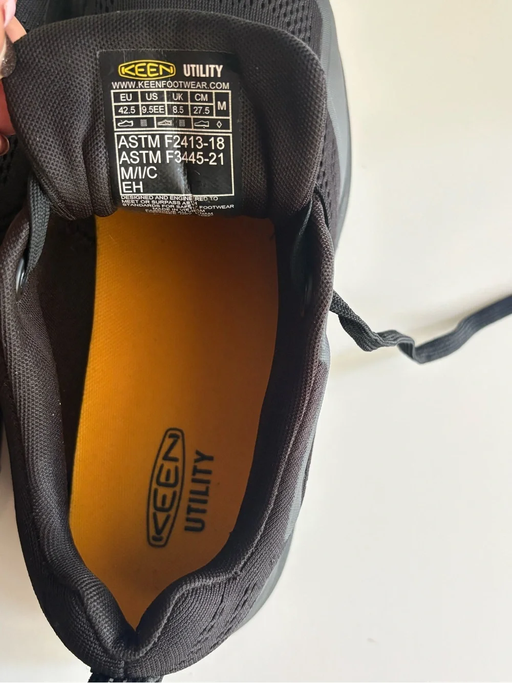 KEEN Utility Mens Sparta 2 Low Height Alloy Toe Industrial Work Shoes Size 9.5EE